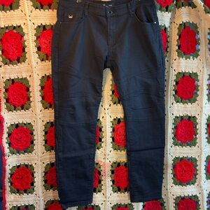 Nick Danger Black Moto Style pants, men's 34/30 EUC.